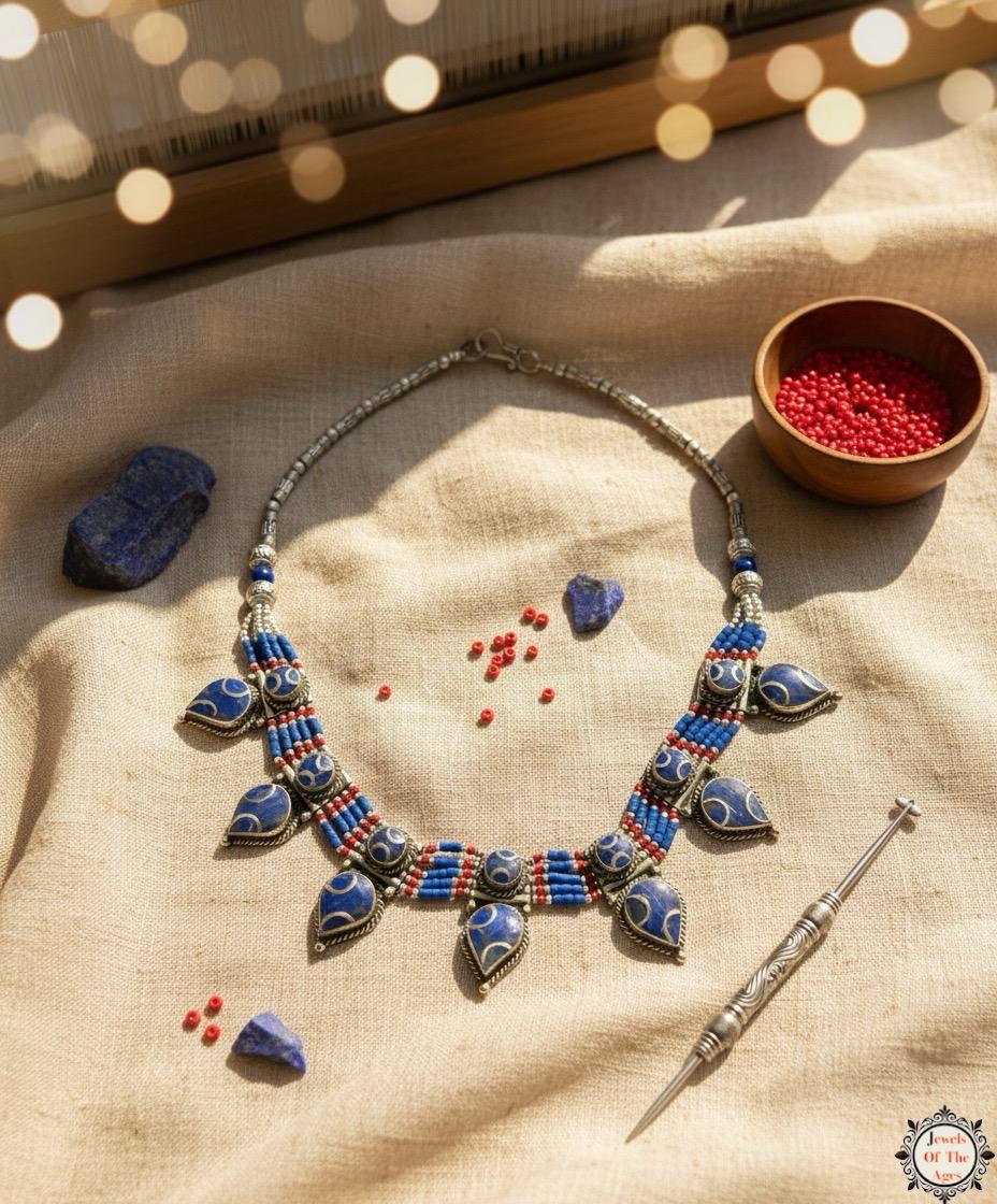 Layla Sapphire Tribal Necklace