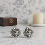 Ruh Silver Bloom Studs