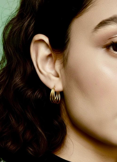 Trio Curve Hoops